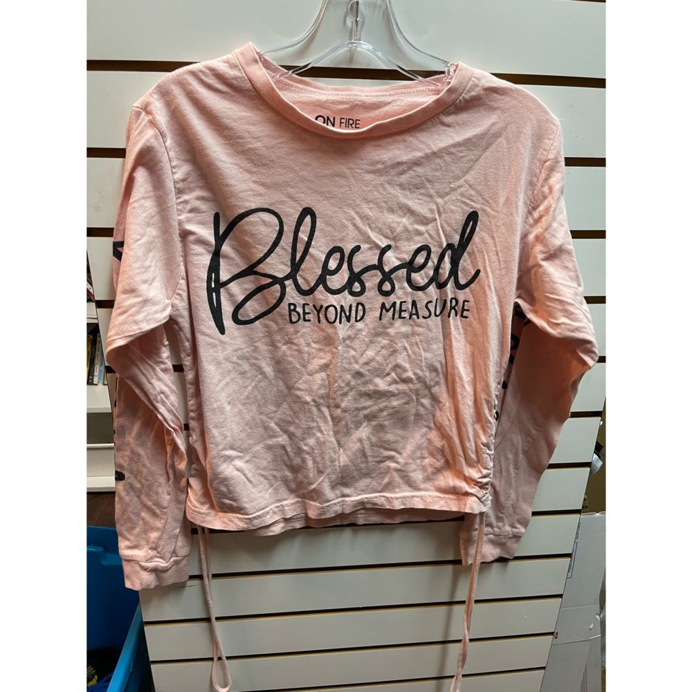 Kids On Fire “Blessed” Pink Long Sleeve Size L